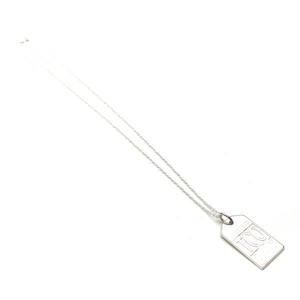 Tiffany TCO Tag Charm Necklace Silver